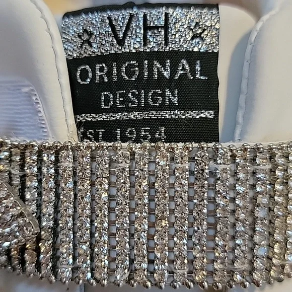 Vintage Havana Silver Sparkle Star Pure White Sneakers VH LMTD 0991 Size 9 NWOT - Picture 2 of 12